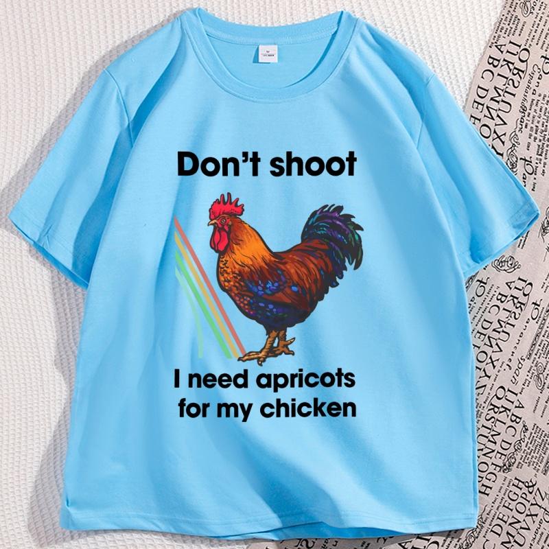 

Dont Shoot I Need Apricots for My Chicken T Shirt Arc Raiders Scrappy Tshirt Graphic Tee Cotton Short Sleeveround Neck Tees 4XL