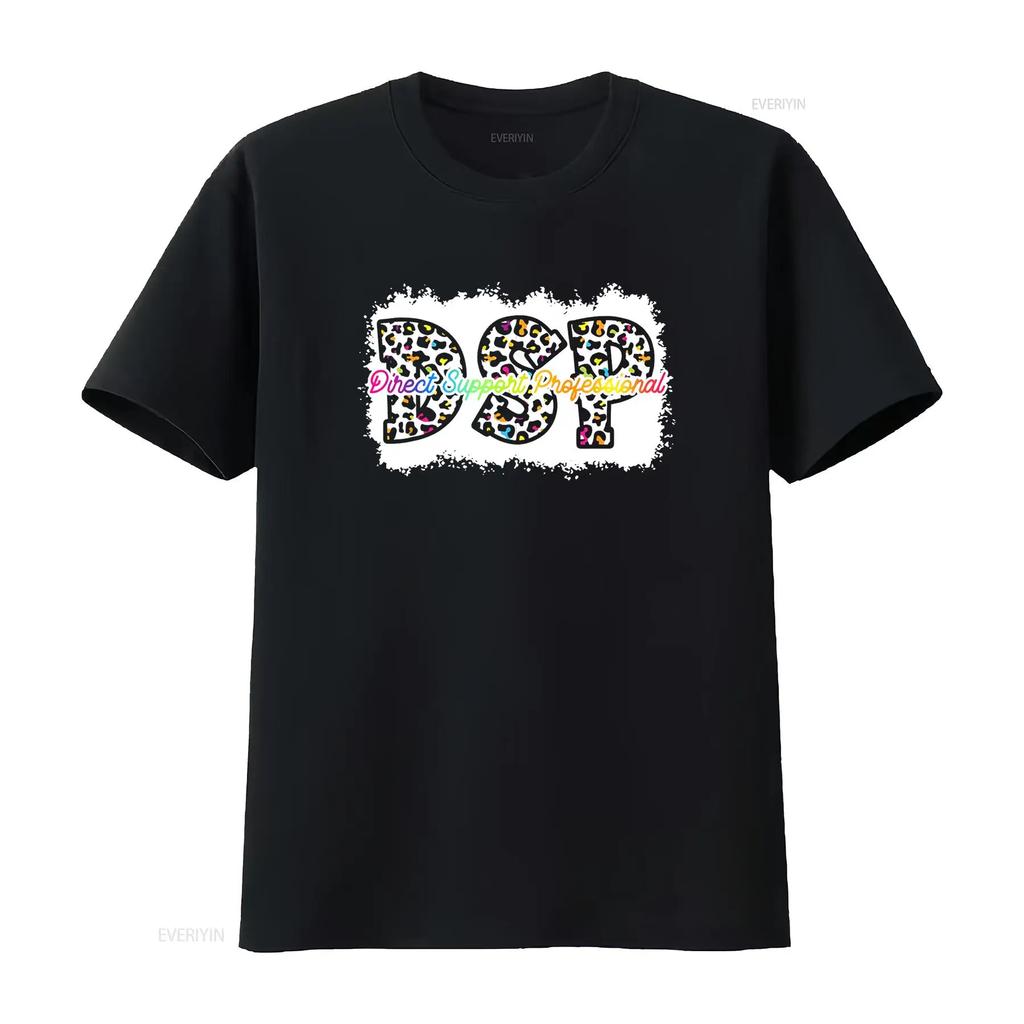 DSP Life RN CNA Nurse Boho Leopard Funny T Shirt For Women vintage Washed homme Slightly streetwear fashion Stretched Unisex
