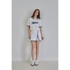 Goxo Slit Golf Skirt White