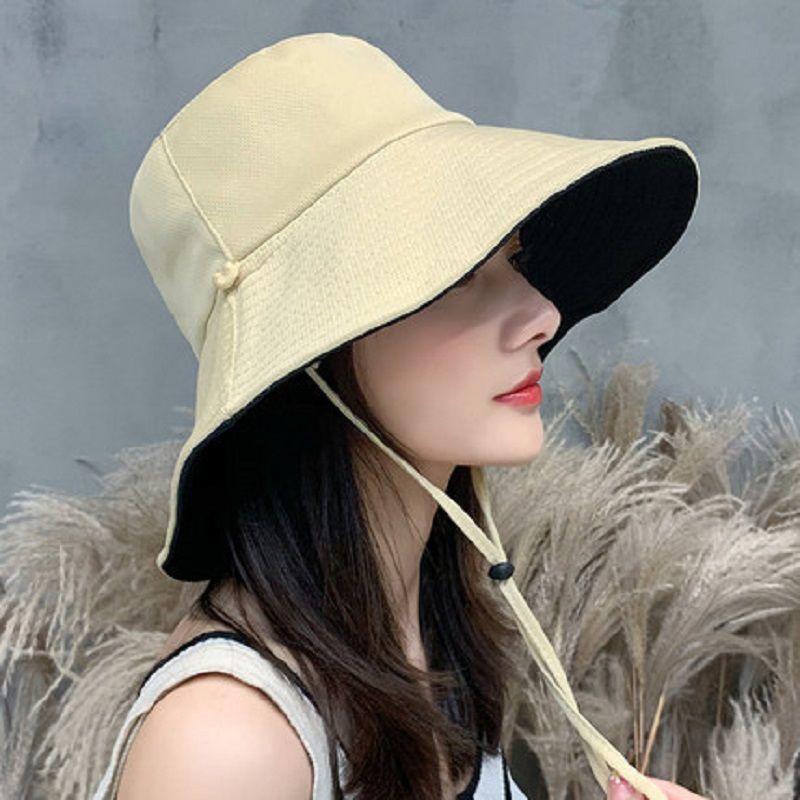 Bawełniane Kapelusze Przeciwsłoneczne Stonewashed dla Mężczyzn Kobiet z Szerokim Rondem Kapelusz Wędkarski Letni Kapelusz Bucket Outdoor Safari Kapelusz Boonie