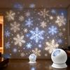 Snowflake Projector Lamp Dynamic Rotating Led Projection Light For Bedroom Christmas Party Ambient Decor