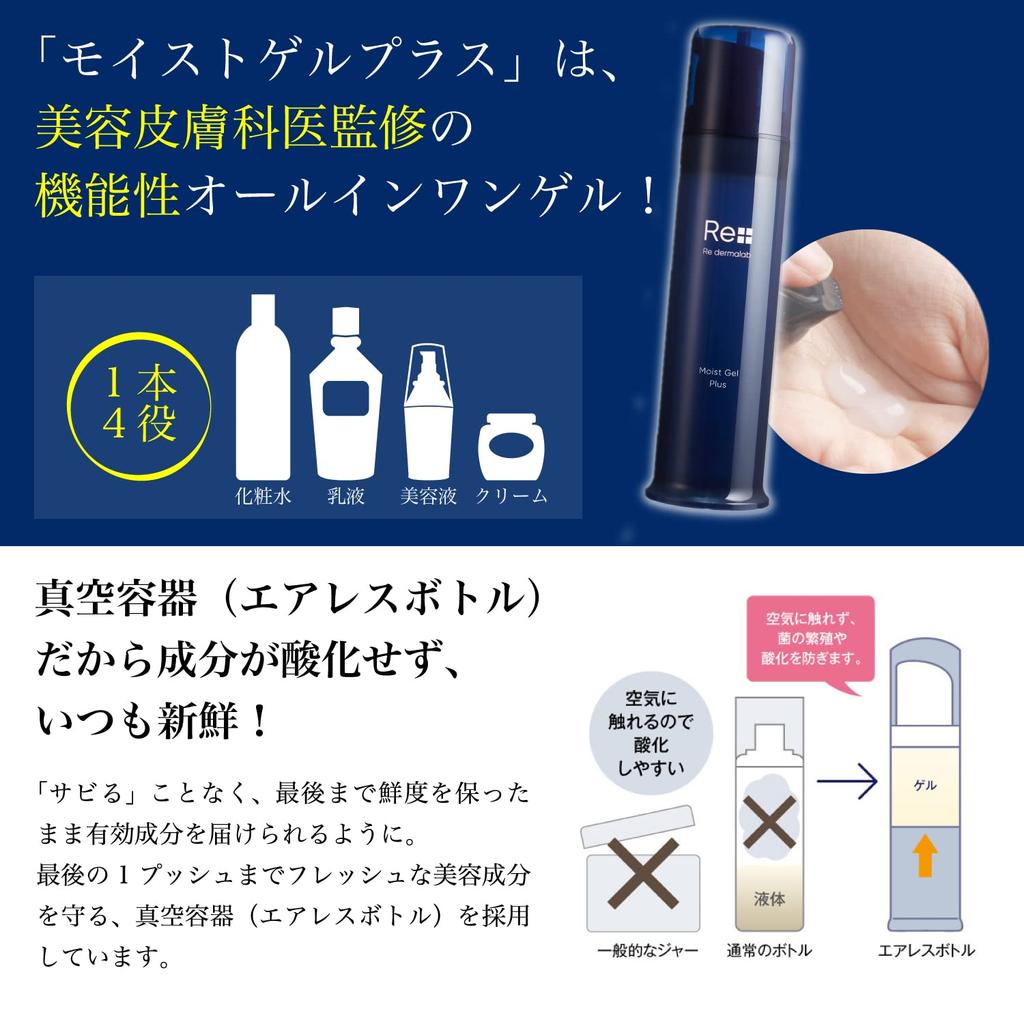 Lab Moist Gel Plus 100g Set inklusive Re-Derma All-in-one Gel Probe