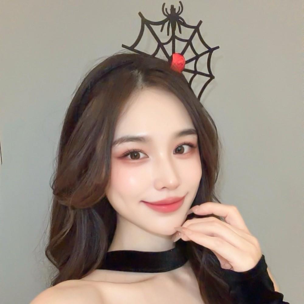 Halloween Spider Hairband Spider Spider Hair Hoop Funny Spider Web Headband Adult Kids