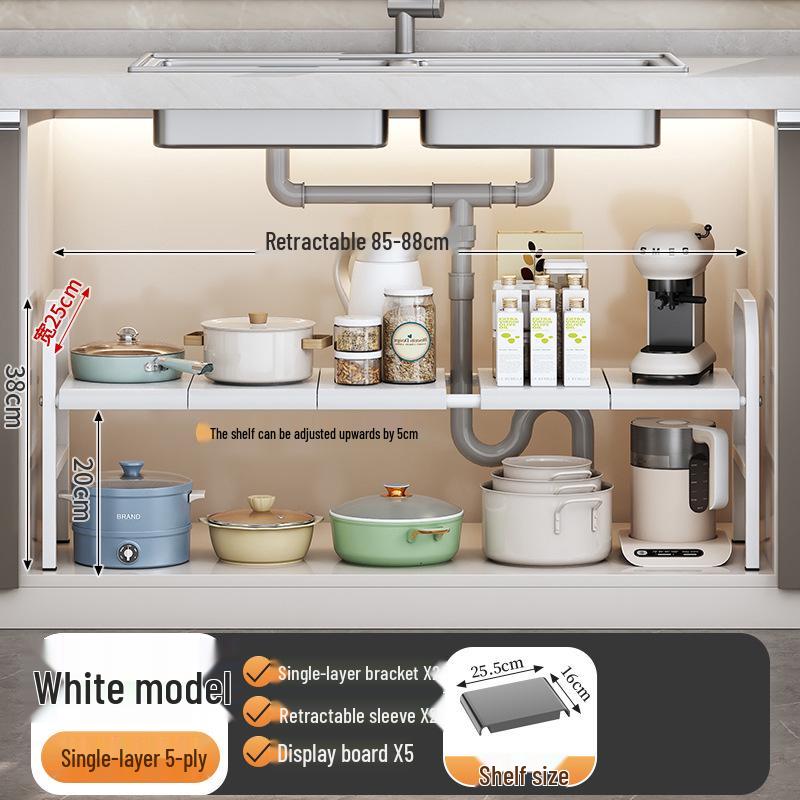 Popular Retractable Under-Sink Organizer & Pot Rack