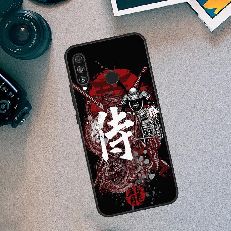 Samurai Japan Art Case For Huawei Nova 11i 8i 3i 11 Pro 10 9 SE 5T Y60 Y61 Y70 Y90 Y91 P20 P30 P40 Lite Cover