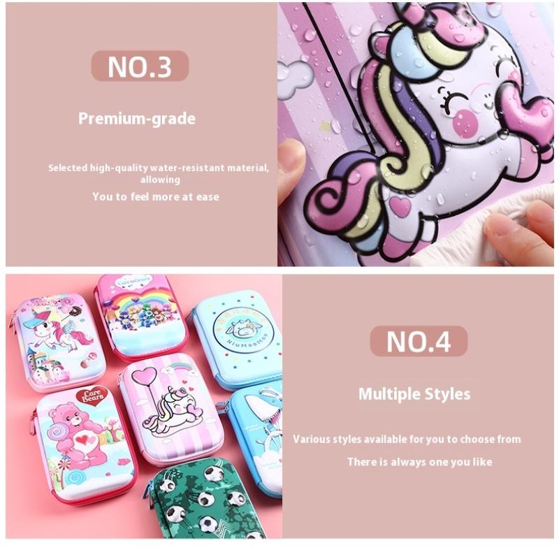 Eva 3D Cube Large Capacity Pencil Case Children'S Multifunctional Stationery Waterproof Pencil Box For Students Office Supplies