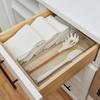 4 Pack Wide XL Drawer Organizer Clear Cabinet Insert Storage Solutions Kitchen Bathroom Pantry Decluttering Easy Visibility