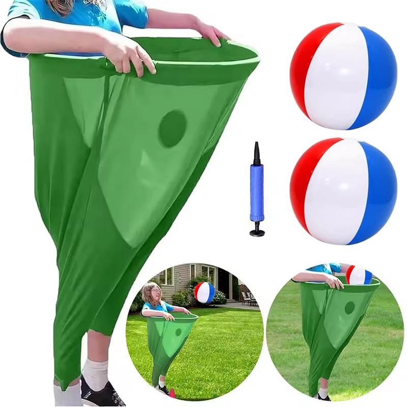 Granny Pants Yard Game Outdoor Game With Bouncy Balls Recreational Tossing Games Team Relay Family Reunion Party Field Game Set