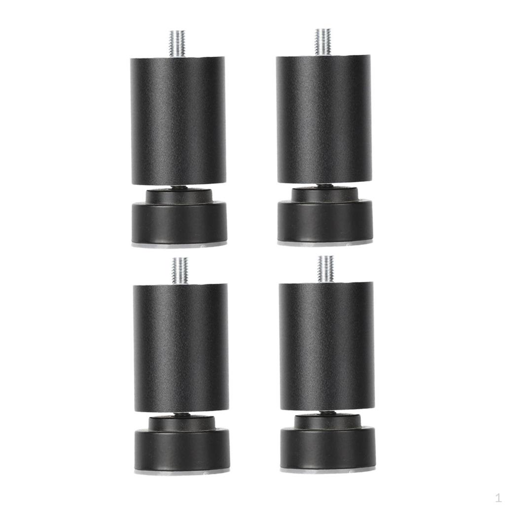 4 Stück Gewinde Bettgestellbeine, Tischfüße, Verstellbare Hochbelastbare Sofa Metallmöbelbeine