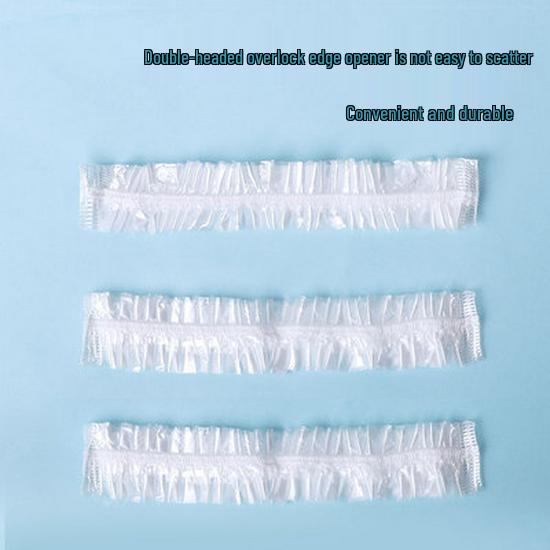 Women's Waterproof Disposable Shower Cap - Thickened, Striped Hair Mask & Dyeing Cap