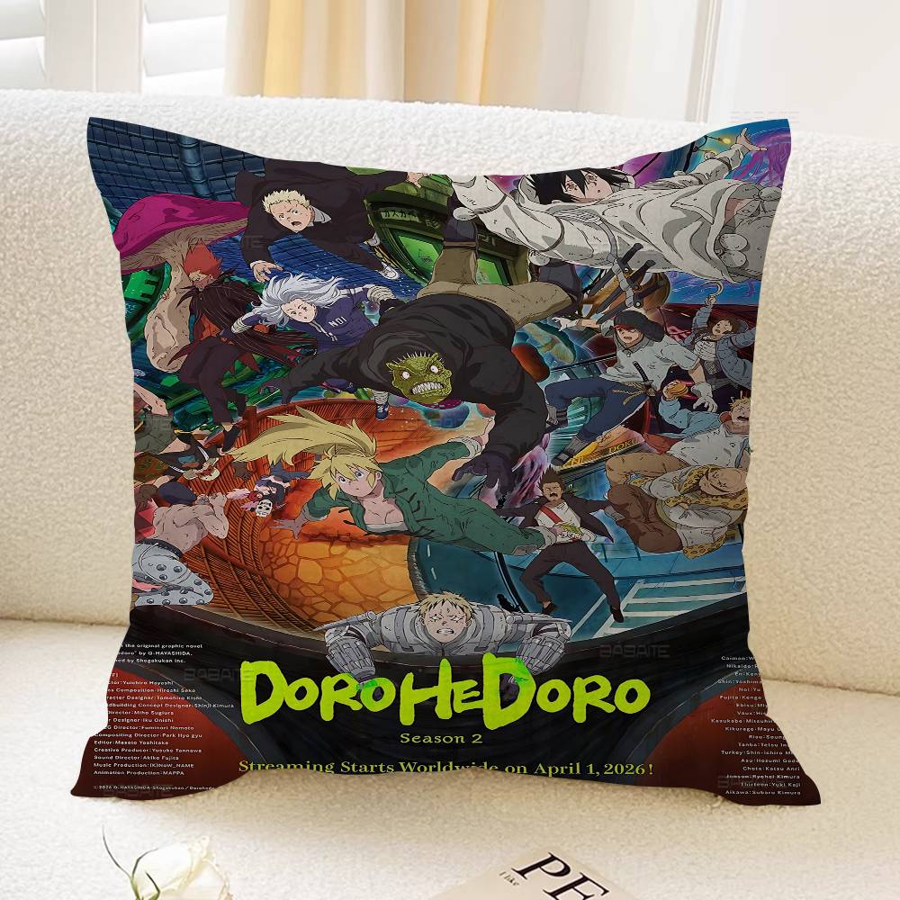 Anime Ddorohedoro Office Cushion Pillowcase Car Cushion CoverXCM Lumbar Pillowcase Sofa Pillowcover