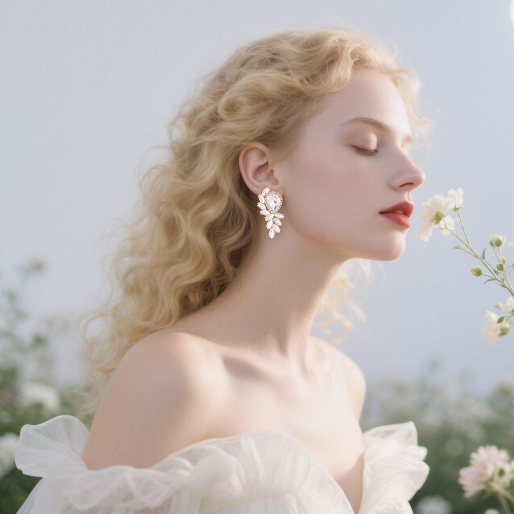 Luxury Rhinestone Stud Earrings For Women Elegant And Exquisite Crystal Ear Jewelry Fashionable Personalized Accessories