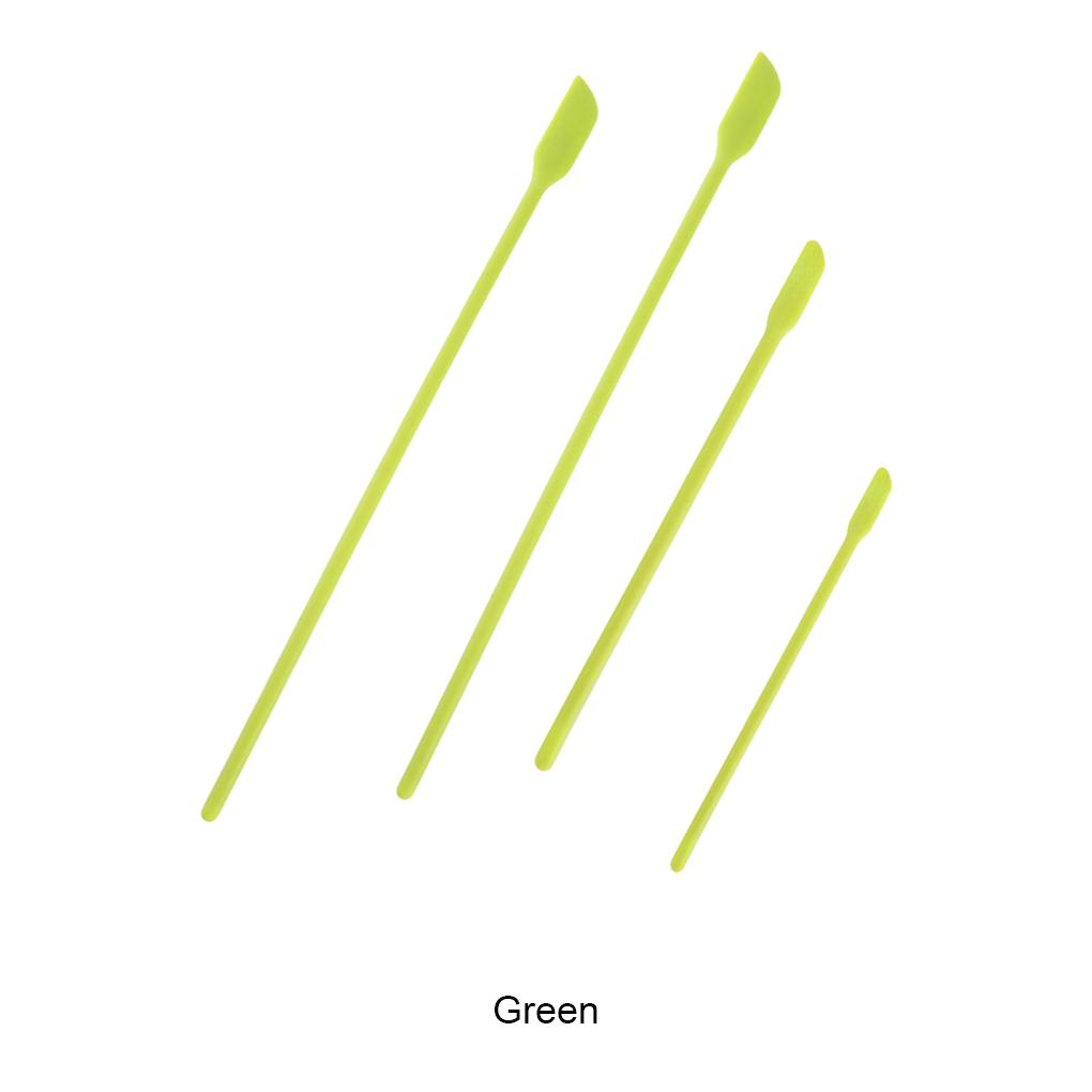 4 Stück Lebensmittelqualität Materialien Mini Silikonspatel Leicht zu reinigen Kleiner Spatel Silikon Mini