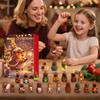2025 Paca Christmas Advent Calendar 24 Days 3D Countdown Calendar with 24 Cute 3D Cartoon Paca Plush Toys