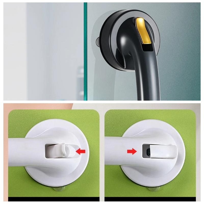 Shower Handle Grab Bars For Bathtubs Showers Suction Grab Bar Bathroom Bathtub Bath Handles Handicap Elderly Seniors Safety Grip