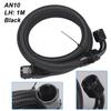 1m 10 AN Black Nylon Braided Oil/Gas Hose Kit with Detachable Fittings
