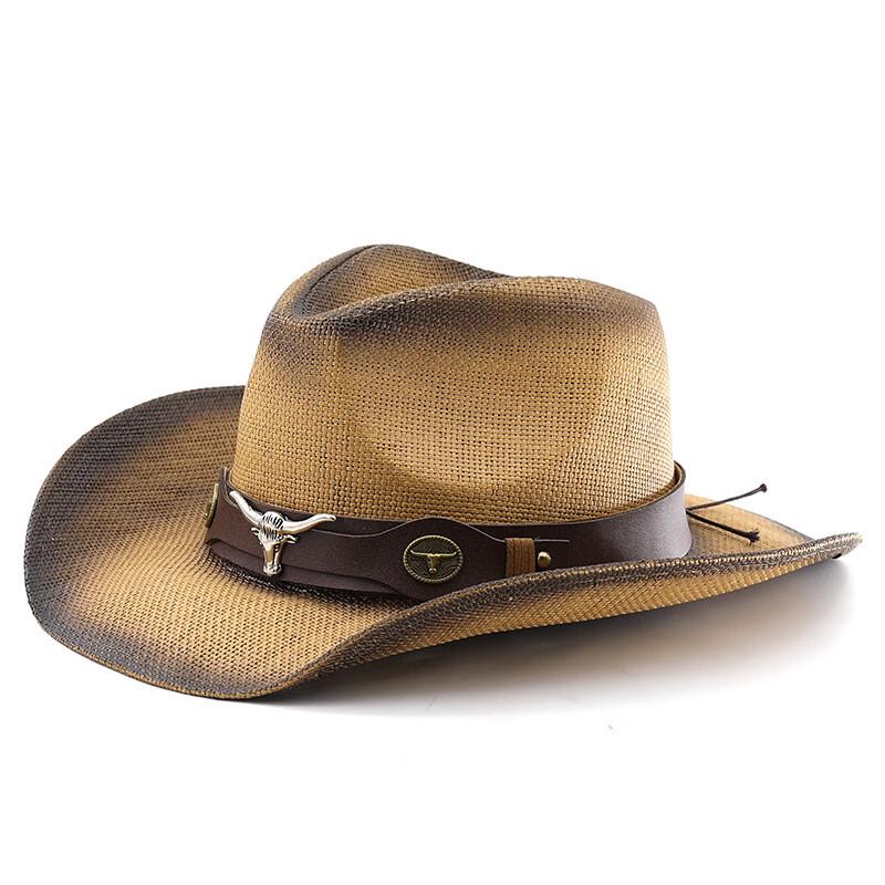 

Unisex Spray Painted Western Cowboy Straw Hat