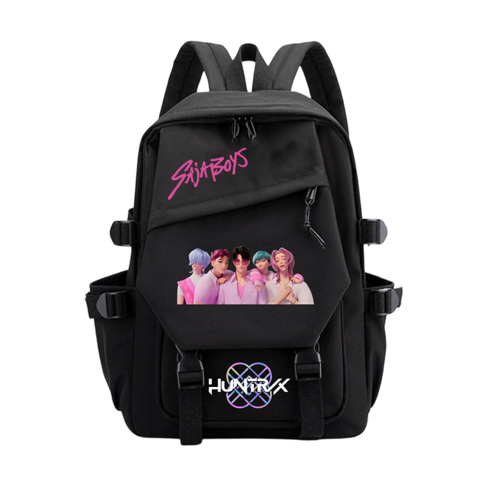 

Рюкзак, Снова в школу, Мультяшный Милый Дорожный Рюкзак с Принтом, Периферийный Двуплечевой Рюкзак для Подростков, Студентов, Мальчиков и Девочек One Size чёрный