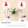 12 Pcs Mini Santa Hut Weihnachten Flaschen Abdeckung Weihnachten Claus Urlaub Partei Ornament Kostüm Hüte