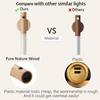 Wooden Motion Sensor Night Lights, Magnet Body Hallway Rechargeable LED Wireless Wall Sconces, Portable Decor Battery Powered Indoor