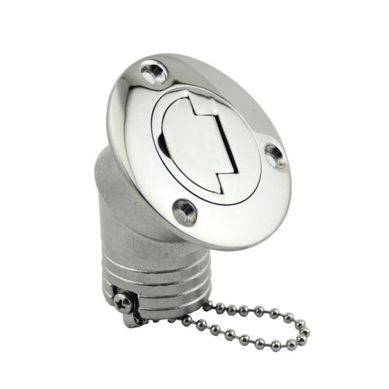 1.5" 38mm/2" 50mm Deck Filler With Key GAS DIESEL FUEL WASTE WATER NO LOGO Marine Boat Hardware Deck Filler Caps Stainless Steel