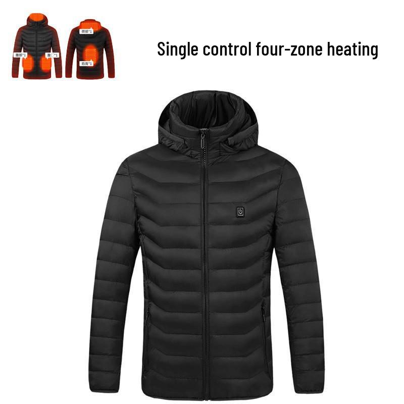 Men's Smart USB-Heated Winter Jacket with 21-Zone Temperature Control