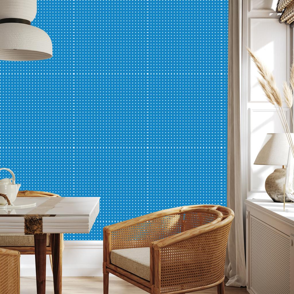 Dots Wallpaper, Top Blue, Bottom Blue for Living Room and Bedroom 50x1000