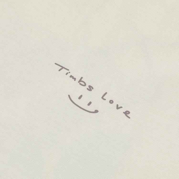 Timberland Pánské tričko s krátkým rukávem, ležérní, prodyšné, s kulatým výstřihem a potiskem srdce, barva slonová kost A5NZZCM9