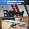 Adjustable Angle Track Saw Square with -45° To 45° Quick Positive Angle Stop,Protractor,90 Degree Right Angle Rail Square Guide