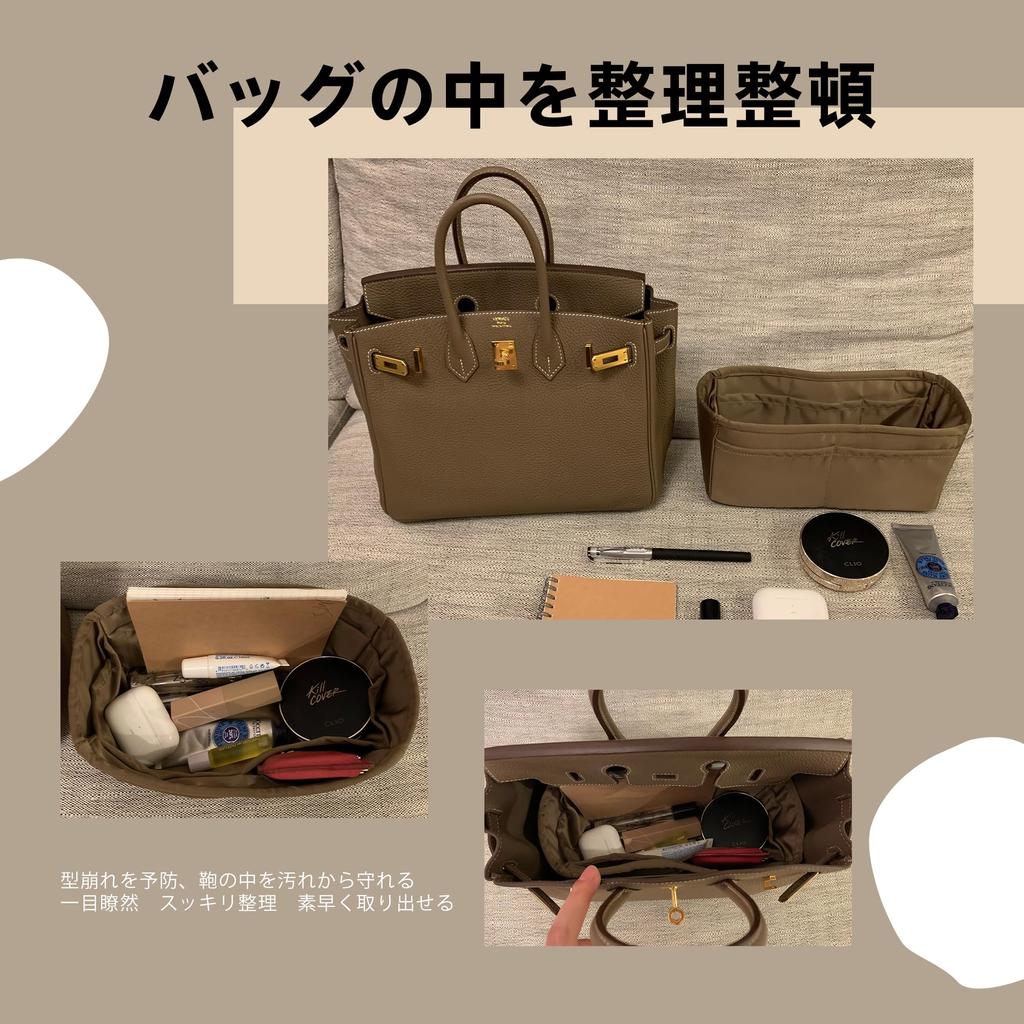 DGAZ luksusowa satynowa torba tote z wewnętrzną przegródką torba Birkin-in-back 25/30/35/40Torby (Taupe, BK40)