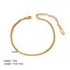 Trendy European & American Fashion Titanium Steel Twist Chain Bracelet for Women