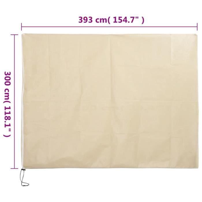 VidaXL Housse de protection pour plantes avec fermeture éclair 70 g-m² 364881