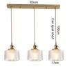 Suspension Green Stripe Glass Chandelier E27 Restaurant Pendant Light For Dining Room Kitchen Cafe Bedside Hanging Lamp Fixtures