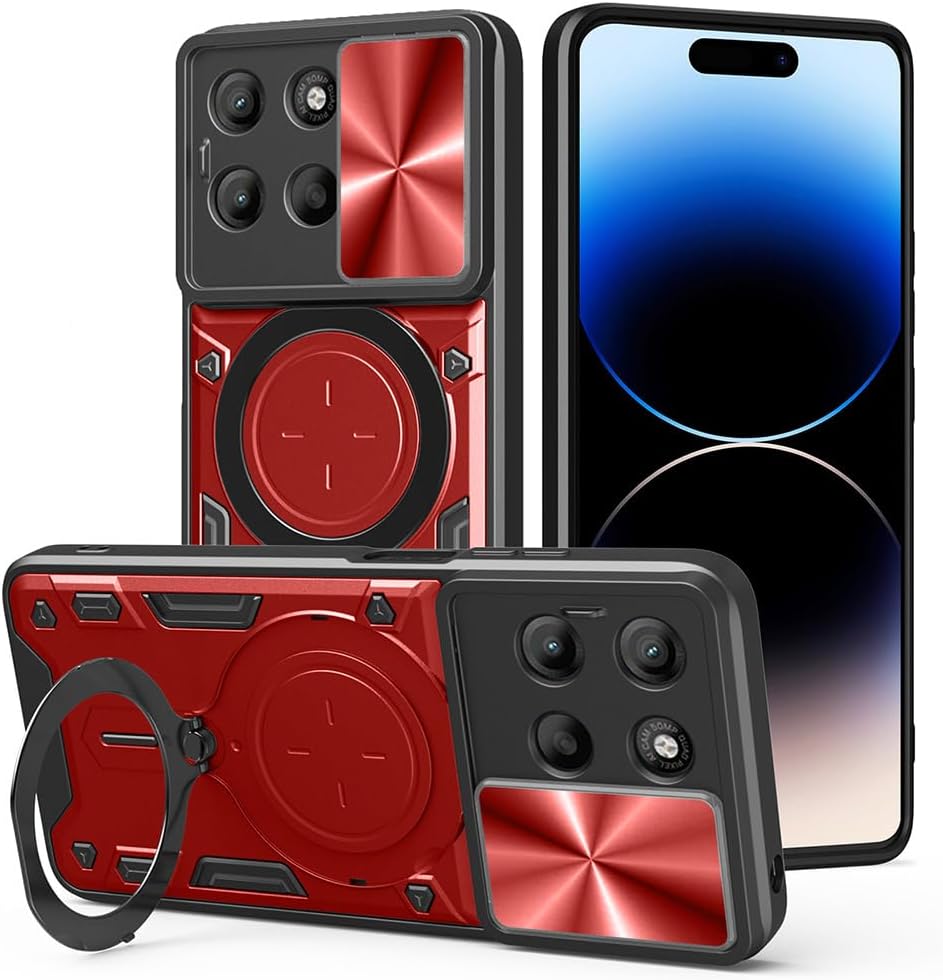 

Heavy Duty Protective Cover For Motorola Moto G56 G86 Case With Ring Stand Holder Lens Protection Fundas Coque Capa Motorola Moto G56