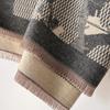 Scarf Flower Women'S Autumn And Winter Thickened Imitation Cashmere Printed Shawl Versatile Warm Scarf