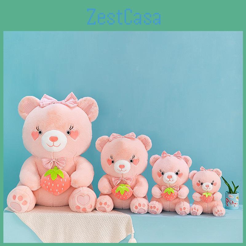 Bear Plush Strawberry Toy Animal Stuffed Doll Bedroom Decoration Kids Gifts