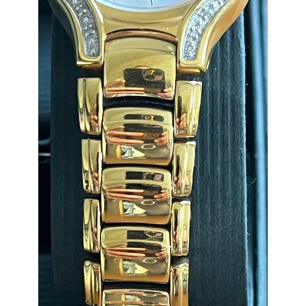 Used Citizen Eco-Drive Diamond Watch Gold Color Box with Instruction Manual