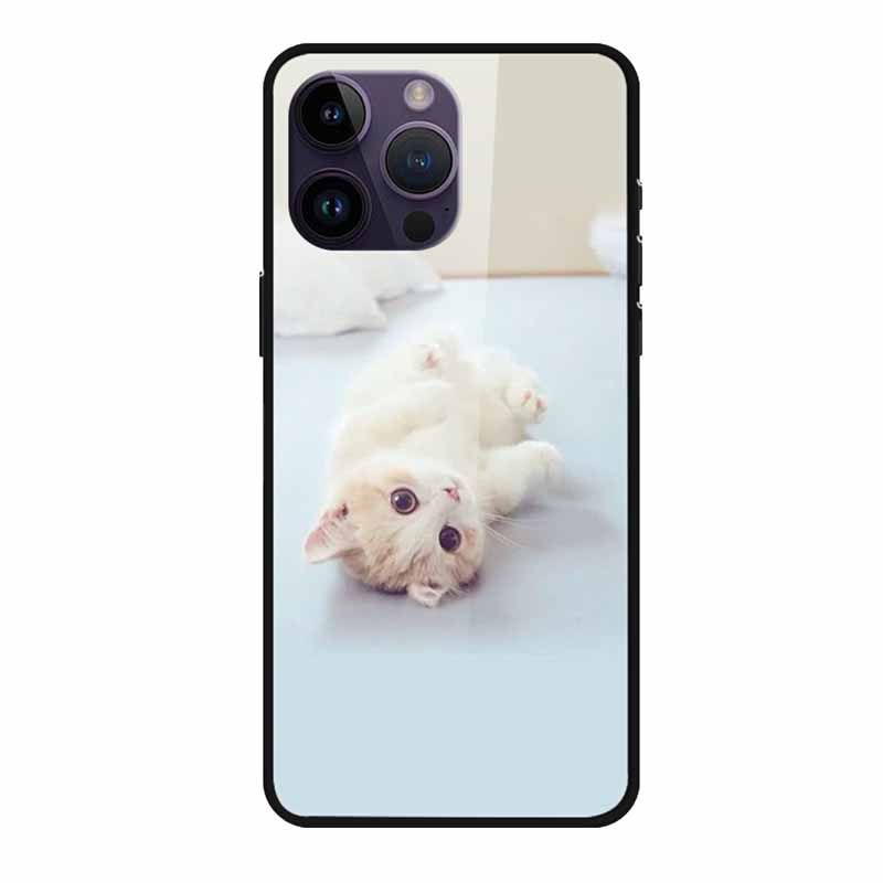 Glass Back Cover For iphone 16 Pro Max Phone Case Soft Bumper Hard Tempered Glass Case For iphone 15 Pro Max Case Funda Shell