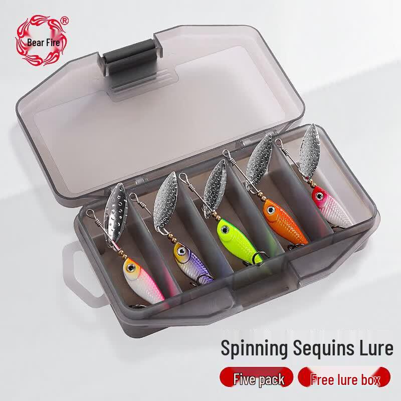 Bear Fire Composite Spinning Fishing Lure 5-Pack