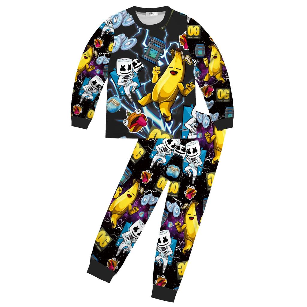 Children's Fortnite Print Long Sleeve Pajama Set