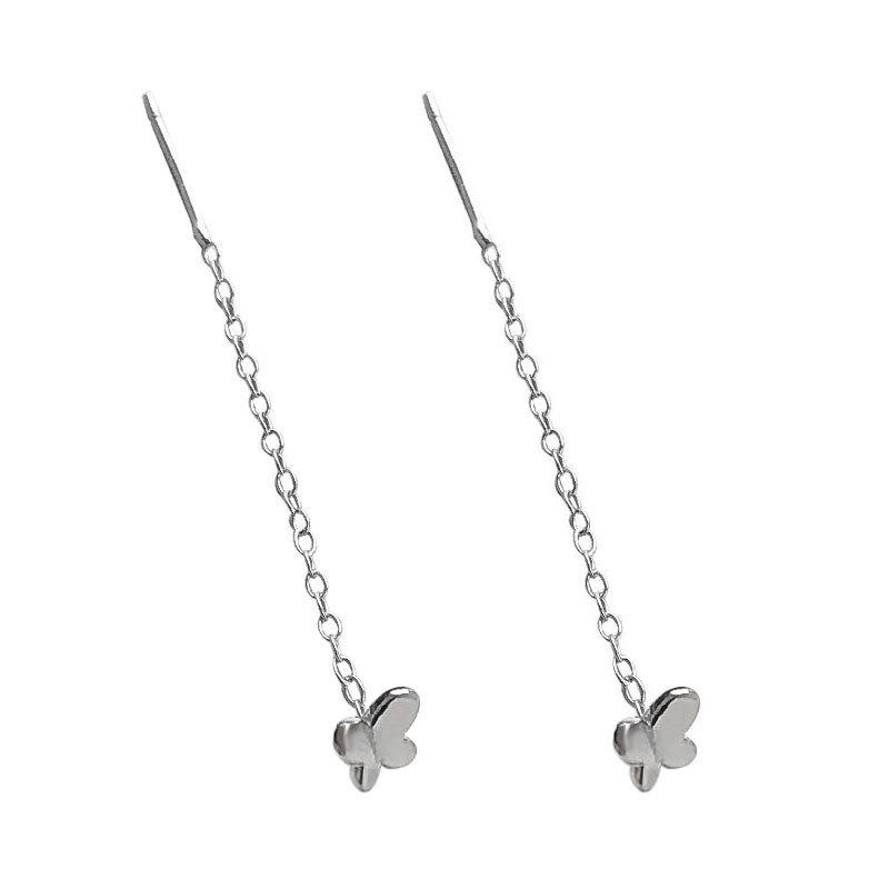Three-leaf Clover Love Star Ear Cable Temperament Medium-length Style To Modify The Face Shape Simple Design