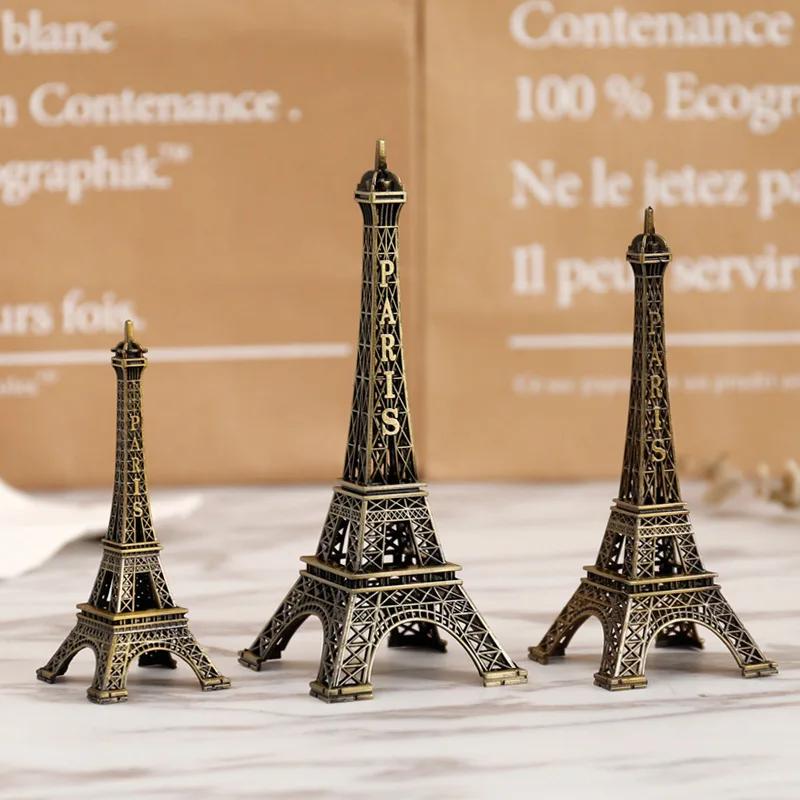 Bronzo Torre Eiffel Parigi Artigianato Metallico Accessori Decorazione Casa Statuetta Statua Modello Souvenir Design Interni Casa