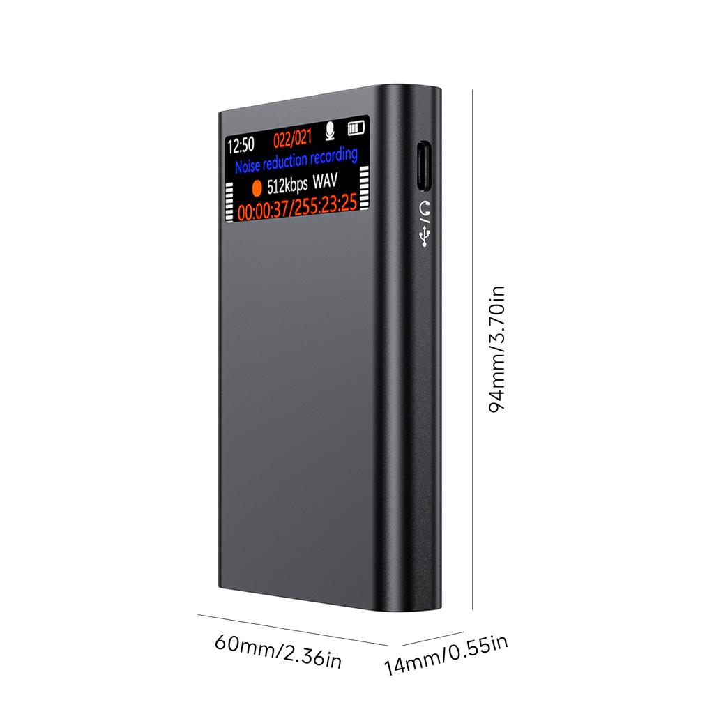 Digital Voice Recorder with 0.96 Inch Screen Long Recording Time Voice Activated Recorder for Lectures Interviews 16G