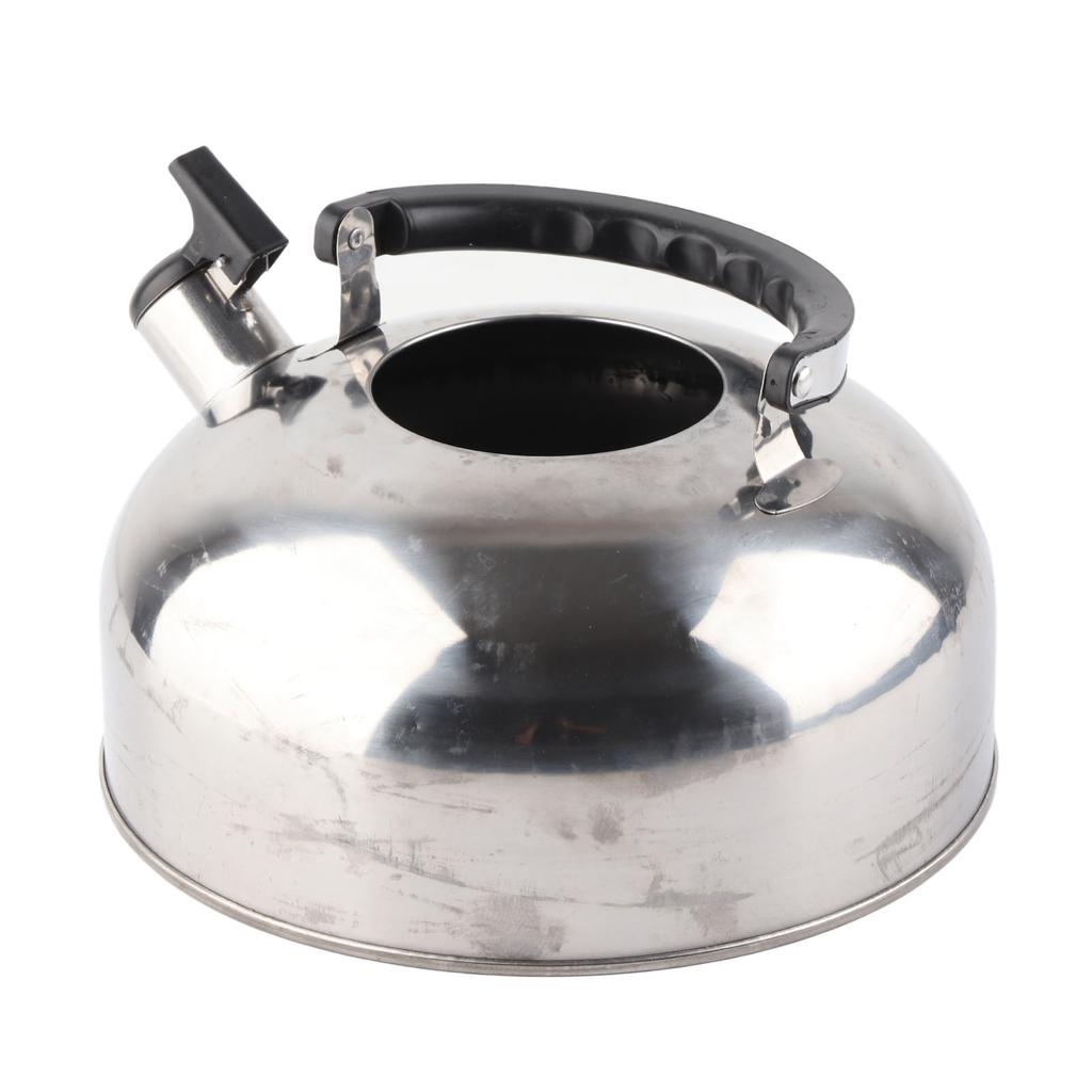 3L Stainless Steel Whistling Tea Kettle Fast Heating One Touch Buttons Whistling Kettle with Insulated Handle for Home