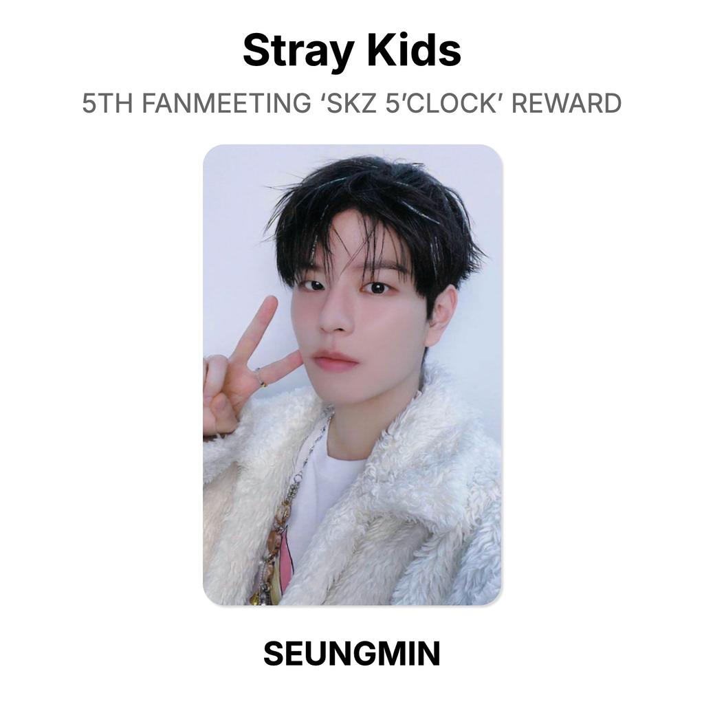 Stray Kids 5TH FANMEETING ‘SKZ 5’CLOCK’ REWARD Official Photocard