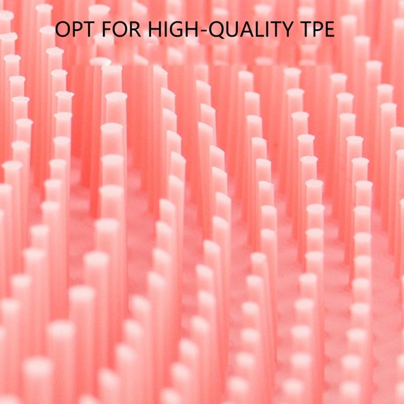 Soft TPE Foot Scrub Mat With NonSlip Texture For Bathroom Safety Comfortable Massage Surfaces Foot Scrubber Feature