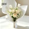 3D Printed Flower Holder Vase for Fresh Flowers, Modern Minimalist Arrangement Home Decoration with Built-in Tube Living Room Desktop Art Ornament