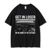 Heated Rivalry Get in Loser Were Going To The Cottage Grafik T-Shirt Herren Vintage Männlich Baumwolle Kurzarm T-Shirt Streetwear
