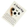 Note Cards Portable Soccer Shape Pendant Funny Greeting Card For Travel Wallet Training Home Friends Family Holiday Birthday