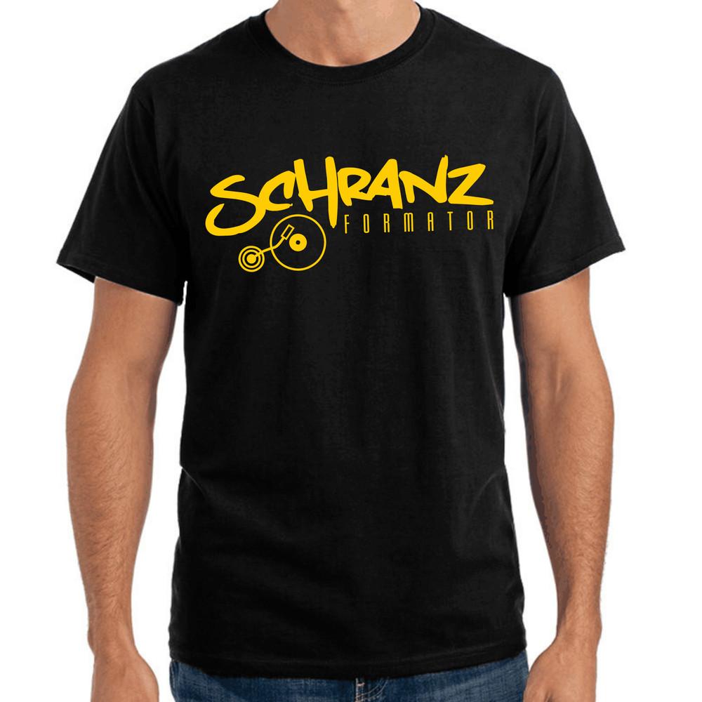 

Schranz Formator Club Dj Vinyl Record Music Patter Gift T-Shirt 2XL